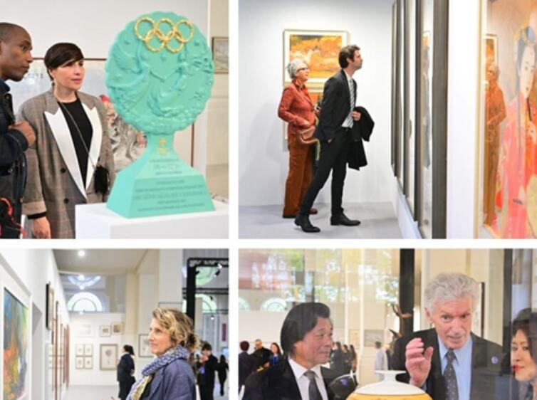 中法艺术家奥林匹克行：中国艺术大展在巴黎荣军院开幕
